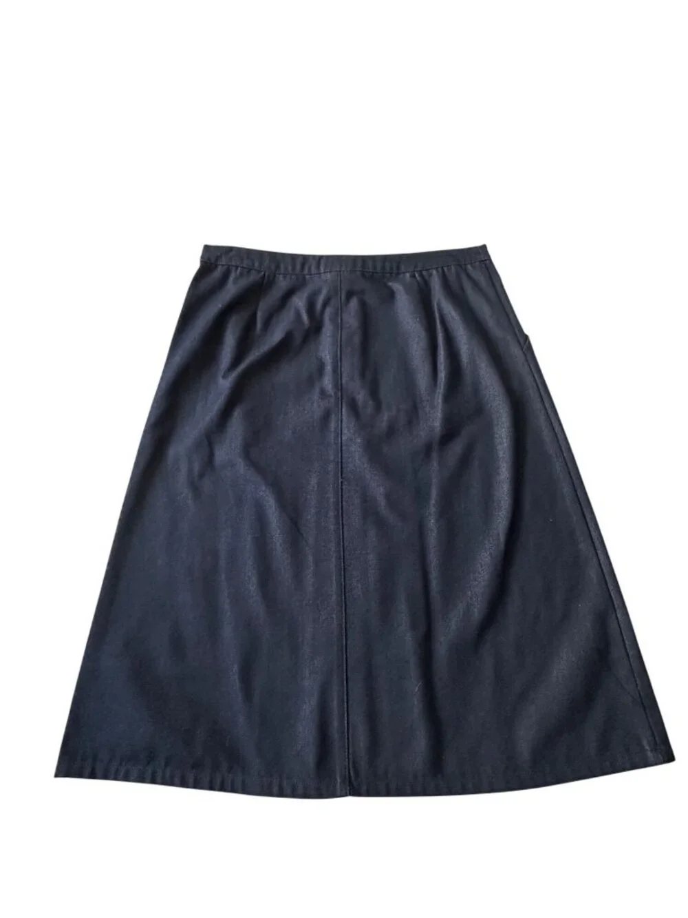 Vintage GAP Jeans Fall 2001 Denim A-Line Midi Skirt Dark Wash Size 10 Y2K